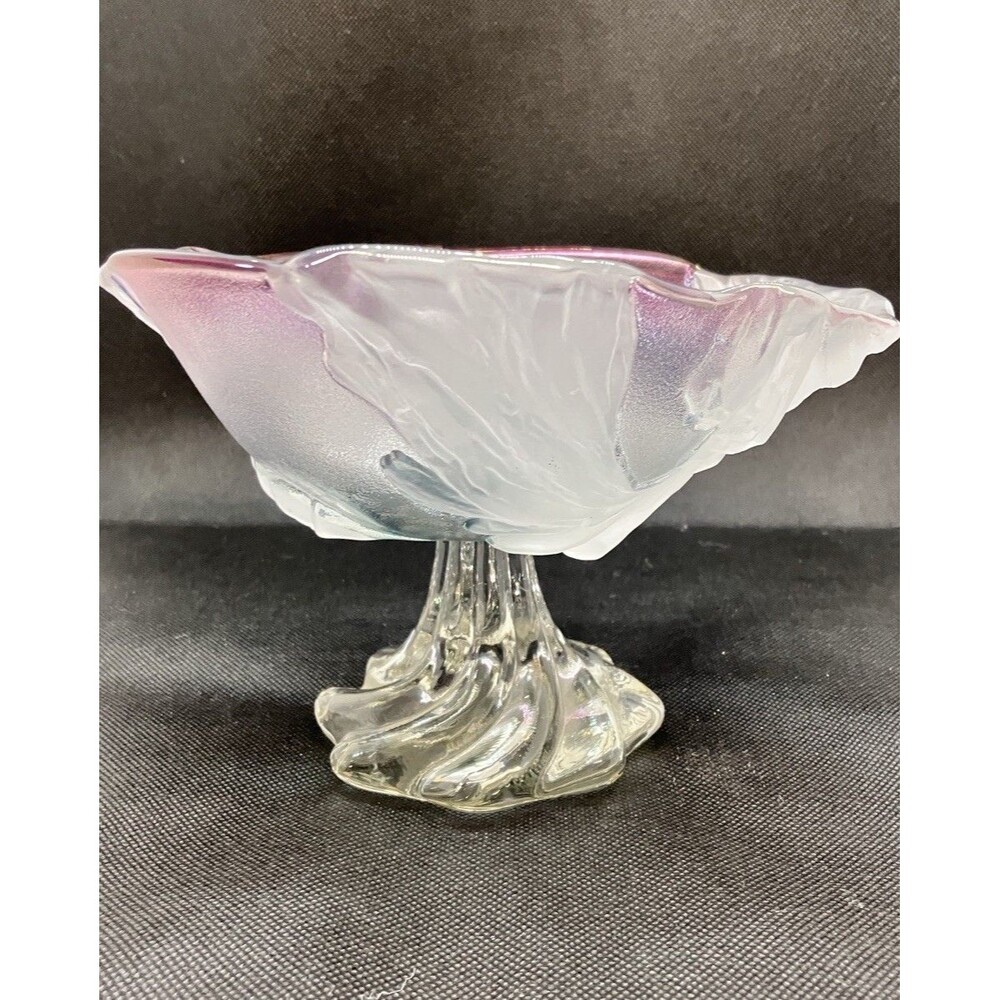 Mikasa Walter-Glas  Savior Vivre Pink Tulip 7" Footed  Bowl Made in Germany